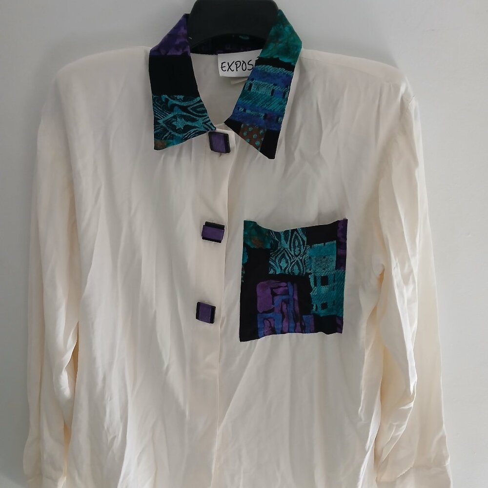 Expose Vintage Blouse and Skirt, Small